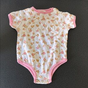 Adorable Pink and White Baby Onesie 90’s
